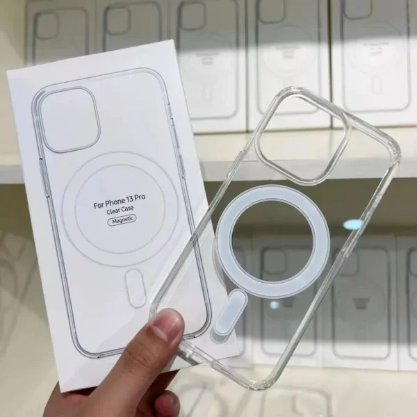 Apple iPhone  Clear Original Magsafe Magnetic Clear Case Transparent Cover - Image 5