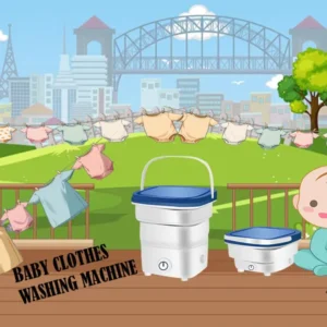 Mini Washing Machine with Dryer for Kids Clothes