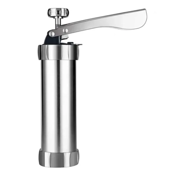STAINLESS STEEL MANUAL BISCUIT MACHINE COOKIE PRESS MAKER TOOL - Image 4