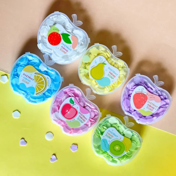 Cute Mini petal piece Paper Soap for hand washing for kids Party - Image 2