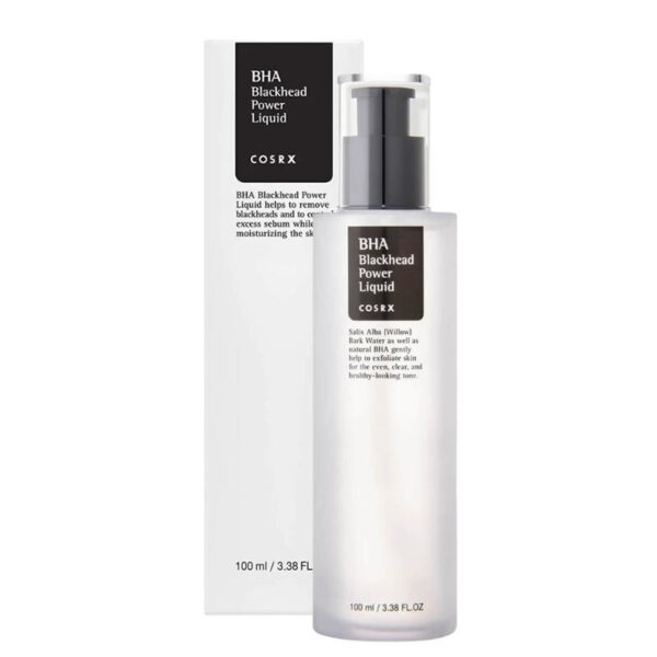 COSRX BHA Blackhead Power Liquid, Best Exfoliating Toner for Blackheads, Pores & Acne-Prone Skin, 100 ml.
