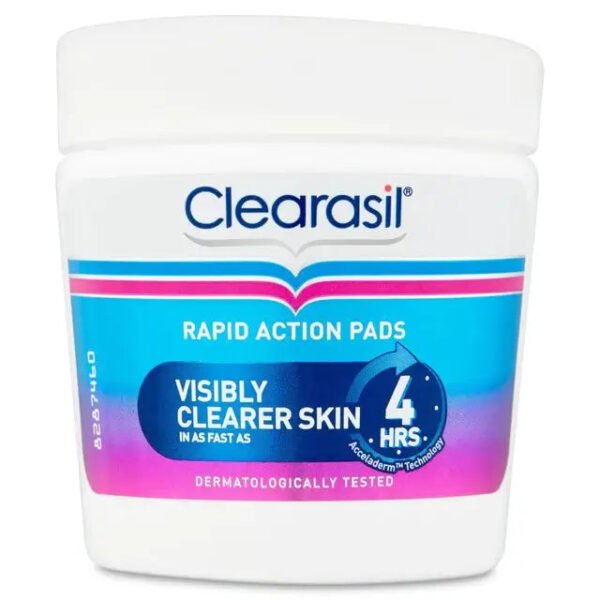 Clearasil Rapid Action Pads, Visibly Clearer Skin Pads, 65 pads. - Image 7