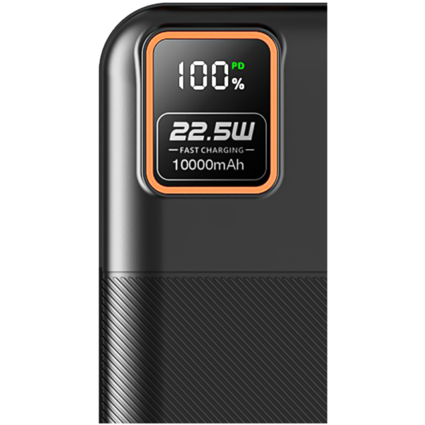 Hottu Power bank HT18 With 10,000 mAh Battery Capacity, Long Battery Life, Digital Display. - Image 3