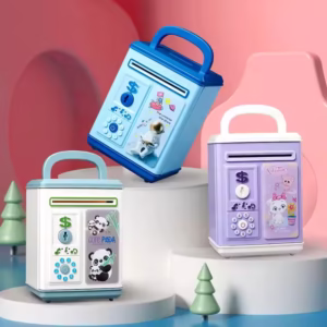 Intelligence ATM Machine Toy Saving Coin Paper Money Bank Money Box Musical Automatic Piggy Bank for Kids
