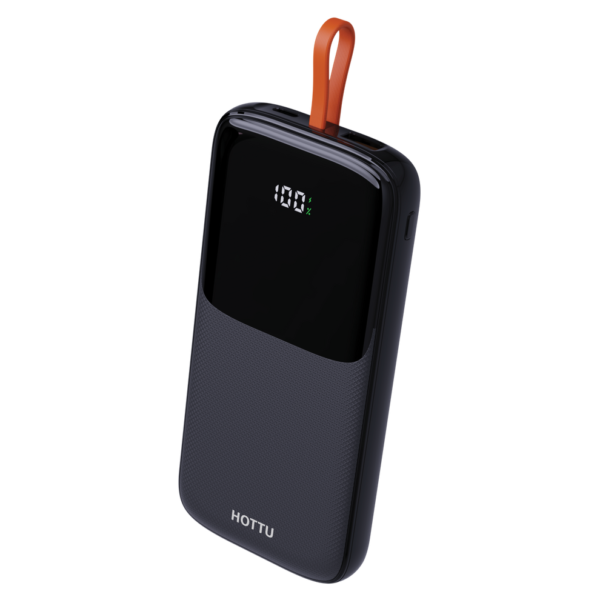 Hottu Power bank HT43 with 10,000 mAh Battery Capacity, Digital Display, Long Battery Life.