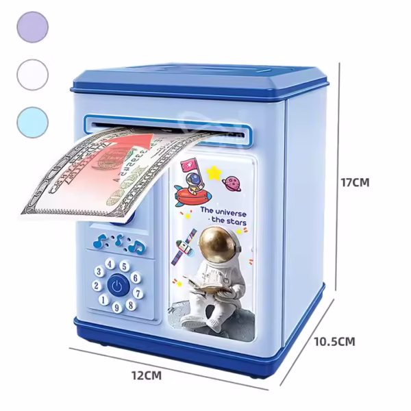 Intelligence ATM Machine Toy Saving Coin Paper Money Bank Money Box Musical Automatic Piggy Bank for Kids - Image 4