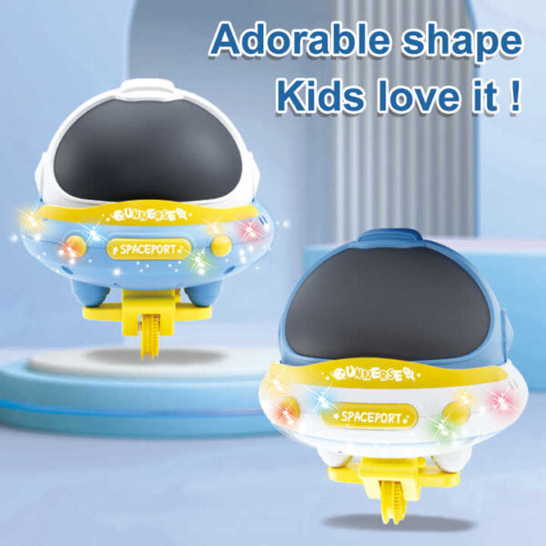 Electric Unicycle Tightrope Walking Sound Light Tumbler Toy, Balance Astronaut Track Car for Kids. - Image 3