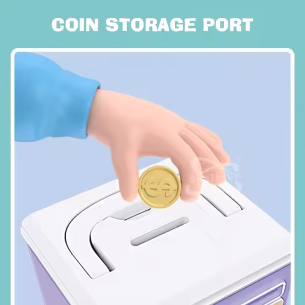 Intelligence ATM Machine Toy Saving Coin Paper Money Bank Money Box Musical Automatic Piggy Bank for Kids - Image 5