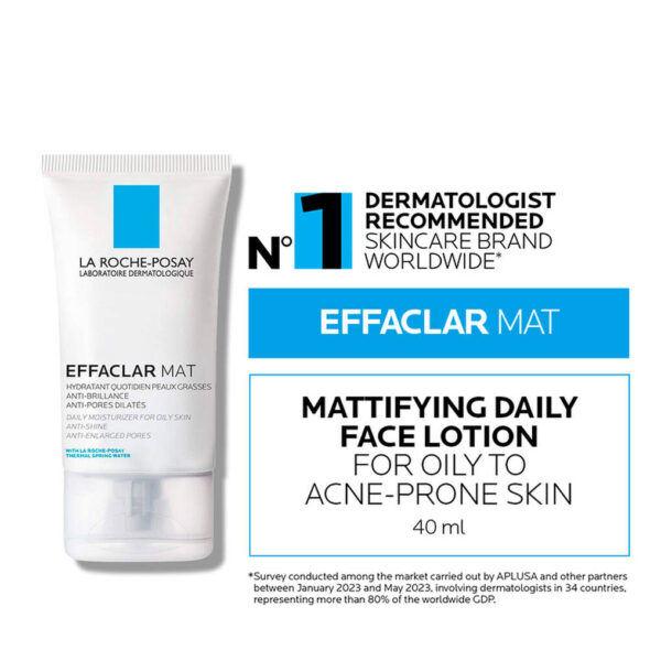 La Roche-Posay Effaclar Mat 40ml Daily Moisturizer For Oily Skin - Oil Free 40ML - Image 5