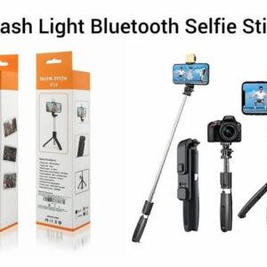 Bluetooth Selfie Sticks With Remote And Selfie Light, Tripod Stand.
