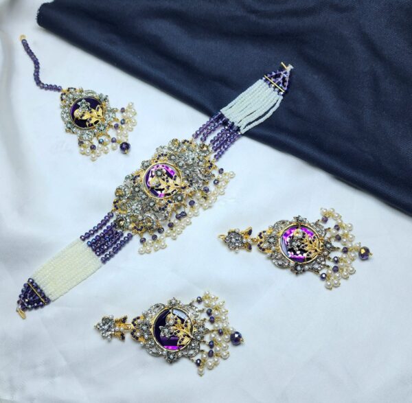 Casting Made Choker Set With Tika Exclusive By Unique Fancy Jewellery.
