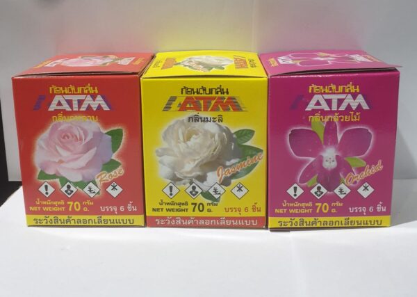 ATM Air freshener, Bathroom Freshener, Refill, Orchid, Jasmine, Rose Fragrance, 70 g.