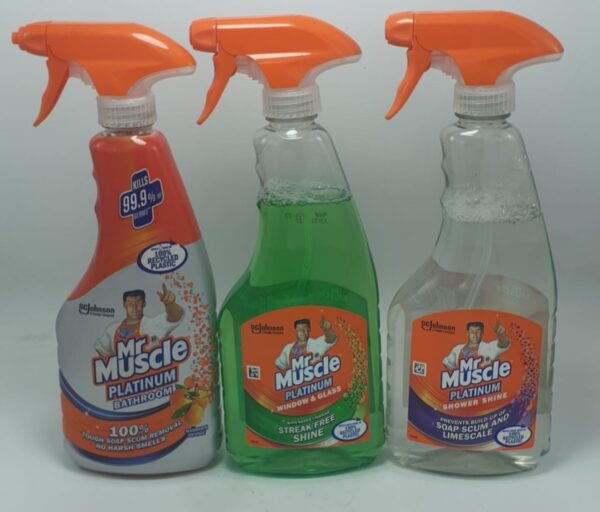 Mr. Muscle Platinum Trigger, 3 Different Trigger, 500 ml.