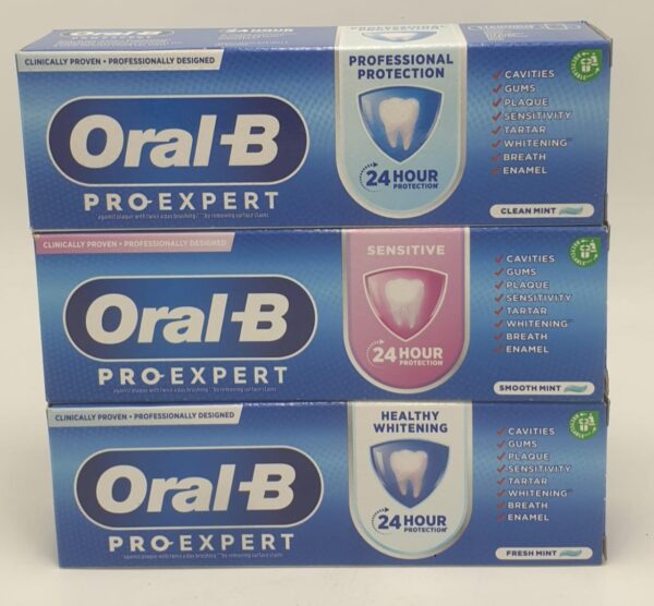 Oral-B Pro-Expert Professional Protection, Pro Sensitive White, Pro Expert Whitening Toothpaste, 75 ml.
