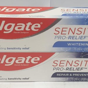 Colgate toothpaste Sensitive Pro relief, Sensitive Repair and Protect.