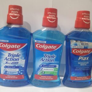 Colgate Mouthwash, Triple Action, Triple Action Extra White, Plax peppermint, 500 ml.