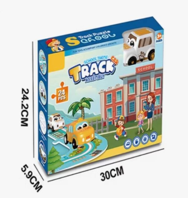 Electric Puzzle Assembly Track, 24 pcs set Educational Toys For kids, Boys And Girls.