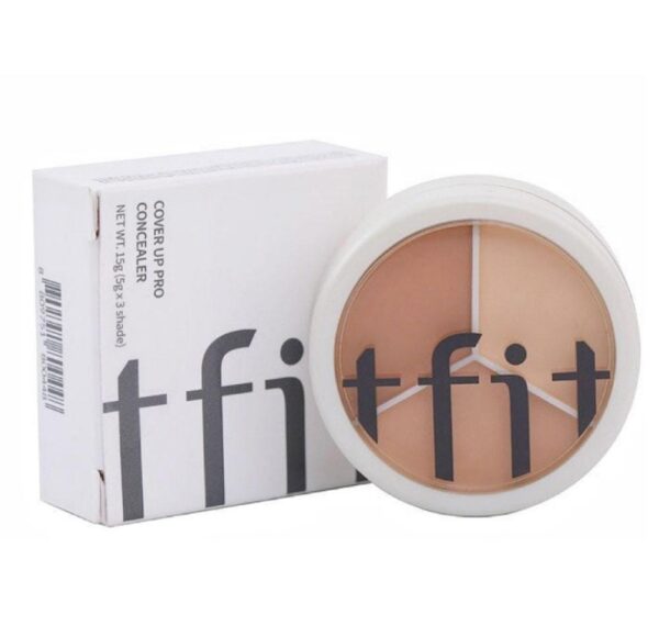 TFIT Cover Up Pro Concealer Palette, 3-in-1 Full Coverage Color Correcting Concealer.