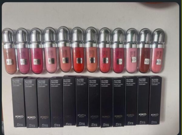 Kiko Lipgloss, Softening Lip Gloss For A 3D Look, Available in 10 beautiful colors.
