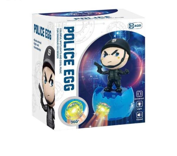 Dancing Police Robot Car Kids Toys for 3 to 8 Years Old Boys & Girls, Colorful Lights, Music, Ideal for Toddlers.