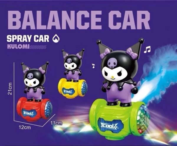 Balance Toy Car, Electric Universal Character Toy with Light and Music, Spray Car Toy For kids.