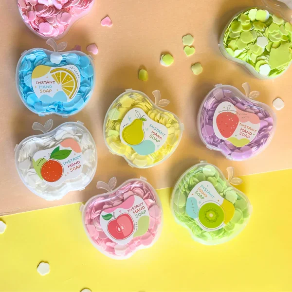 Cute Mini petal piece Paper Soap for hand washing for kids Party - Image 4