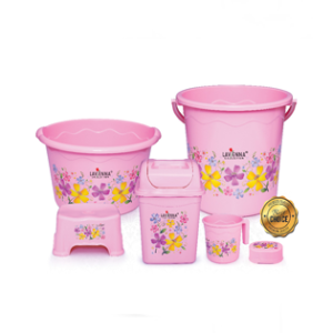 Rosetta Bath Lavenna Collection Rosetta Plastic Bath Set - 6 PCS