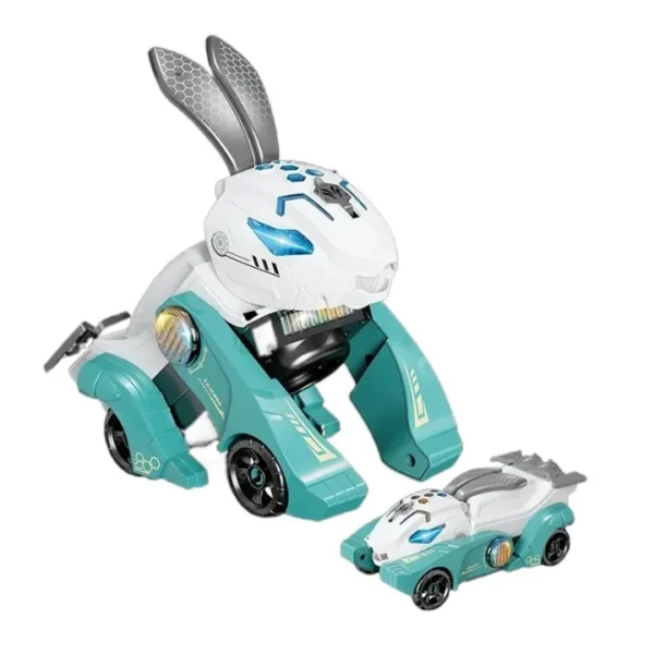 Rabbit Deformation Car Bump and Go, with LED Light and Music, 2 in 1 Automatic Rabbit Deformation Car Toy For Kids. - Image 6