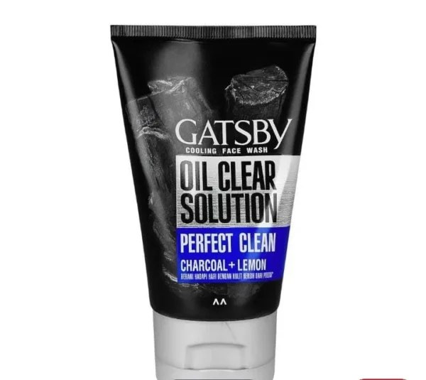 Gatsby Oil Clear Solution Perfect Clean Face Wash, Cooling Face Wash, 100 ml.