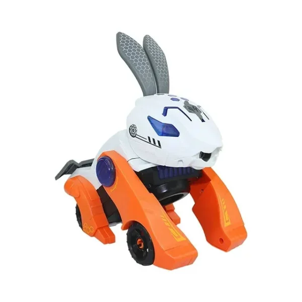 Rabbit Deformation Car Bump and Go, with LED Light and Music, 2 in 1 Automatic Rabbit Deformation Car Toy For Kids. - Image 4