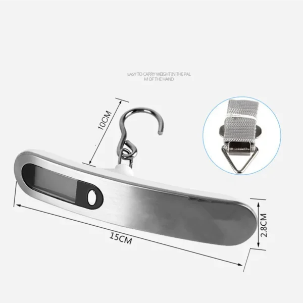Portable Scale Digital LCD Display 110lb/50kg Electronic Luggage Hanging - Image 5