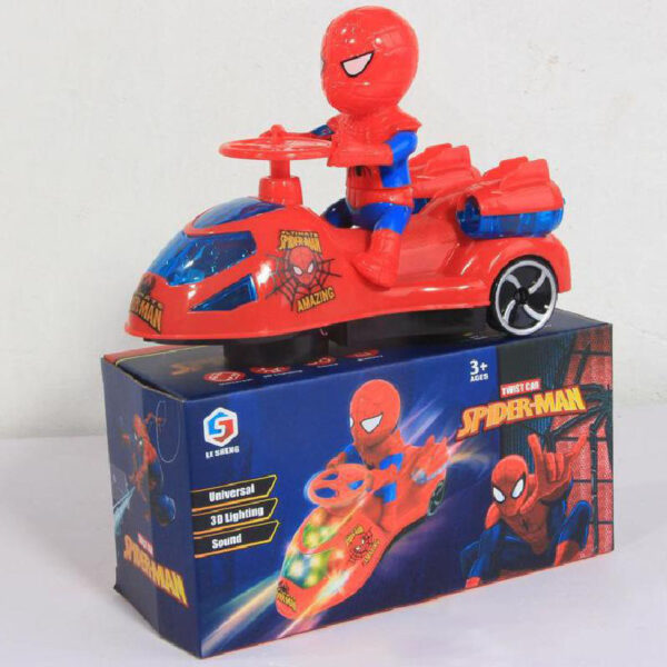 Electric Universal Wheel Cartoon, Car Light Music Anime Figure Toy, Gifts for children.