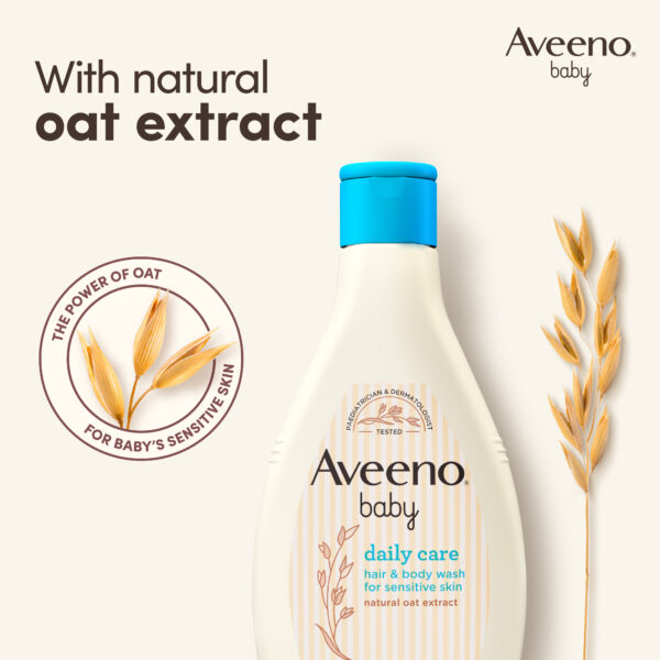 Aveeno Daily Care Hair And Body Wash, For Sensitive Skin, 400 ml. - Image 4