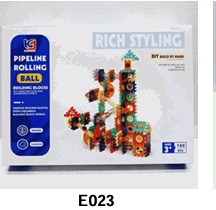 182 Pieces Pipeline Rolling Ball Race Track Montessori Educational Toy