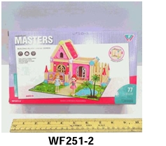 Dollhouse Dream House Toy, Princess Castle Tiny House Building Kit, Toddler Playhouse Gift DIY Building