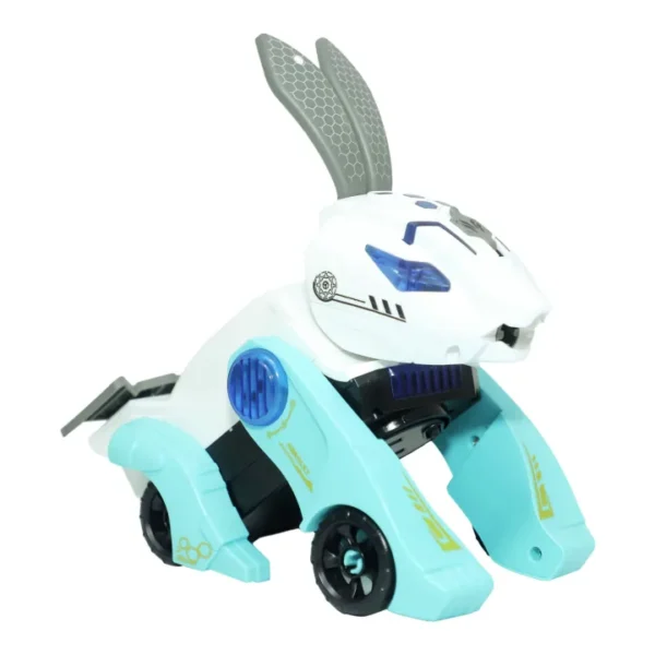 Rabbit Deformation Car Bump and Go, with LED Light and Music, 2 in 1 Automatic Rabbit Deformation Car Toy For Kids. - Image 5