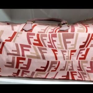FENDI Boston Bag Handbag Pink