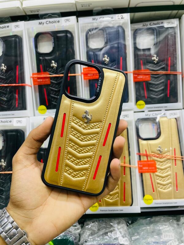 Leather Back Cover Branded Case Pro Elegant Protection for IPhone - Image 2