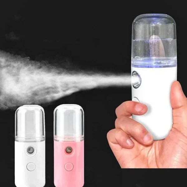 Nano Mist Spray Facial Mister Handy Mini Facial Steamer Skin Care Steamer Handy Moisturizing - Image 2