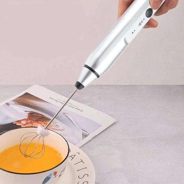 Original Rechargeable Coffee Beater - Electric Coffee Mixer Rechargeable Milk Shaker Maker - 2 in 1 Electric Egg Beater Coffee - USB Adjustable Electric Blender