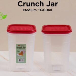 Multipurpose Airtight Crunch Jar Medium - 1300ml 