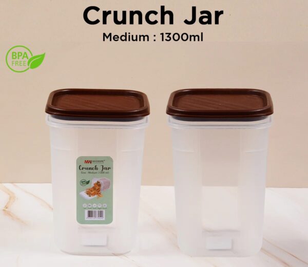 Multipurpose Airtight Crunch Jar Medium - 1300ml  - Image 3