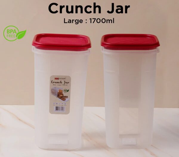 Multipurpose Airtight Crunch Jar Large - 1700ml  - Image 2
