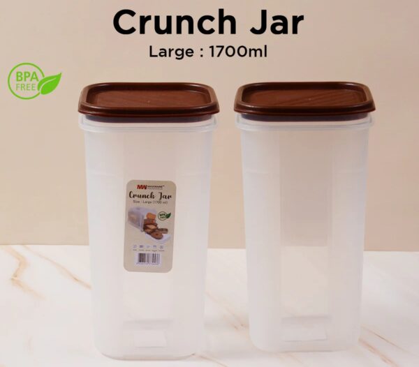 Multipurpose Airtight Crunch Jar Large - 1700ml  - Image 4