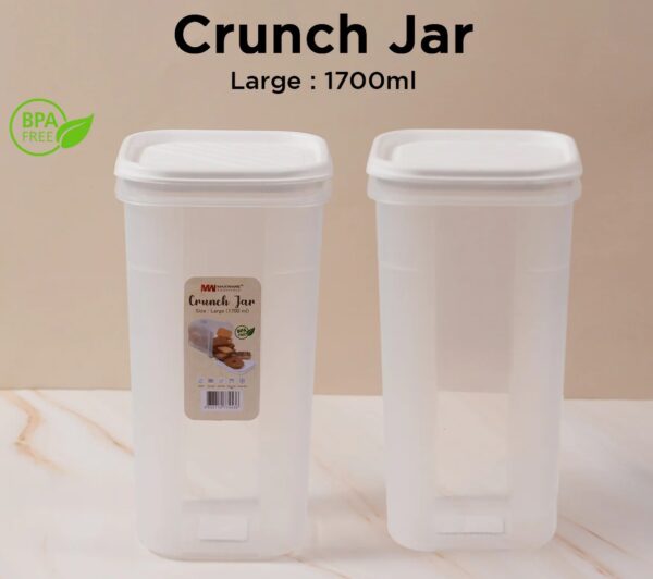 Multipurpose Airtight Crunch Jar Large - 1700ml 