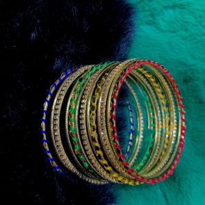 Indian Made Bangles Set of 12pcs Exclusive By Unique Fancy Jewelry