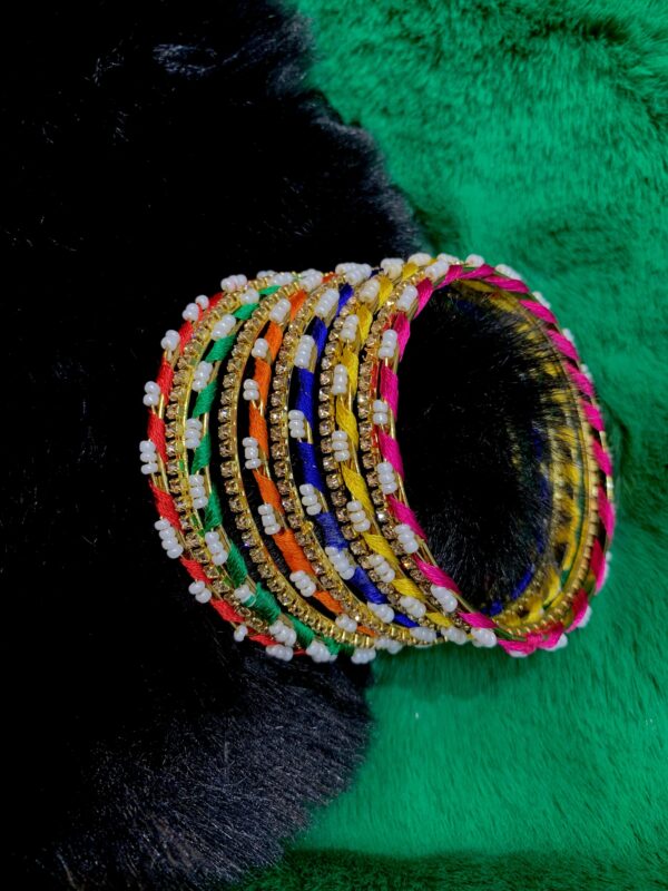Indian Made Bangles Set of 12pcs Exclusive By Unique Fancy Jewelry