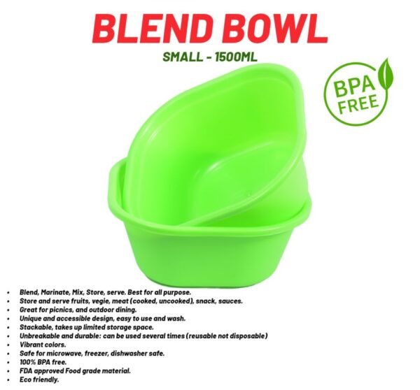 Blend Bowl Small (Pack Of 2) (1500ml)  - Image 4