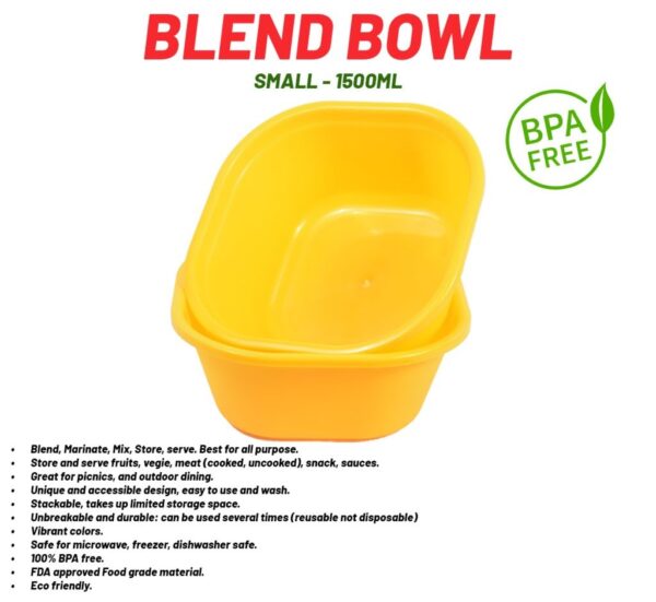 Blend Bowl Small (Pack Of 2) (1500ml)  - Image 5