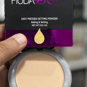 HUDABEAUTY Face Powder With Puff & Mirror
